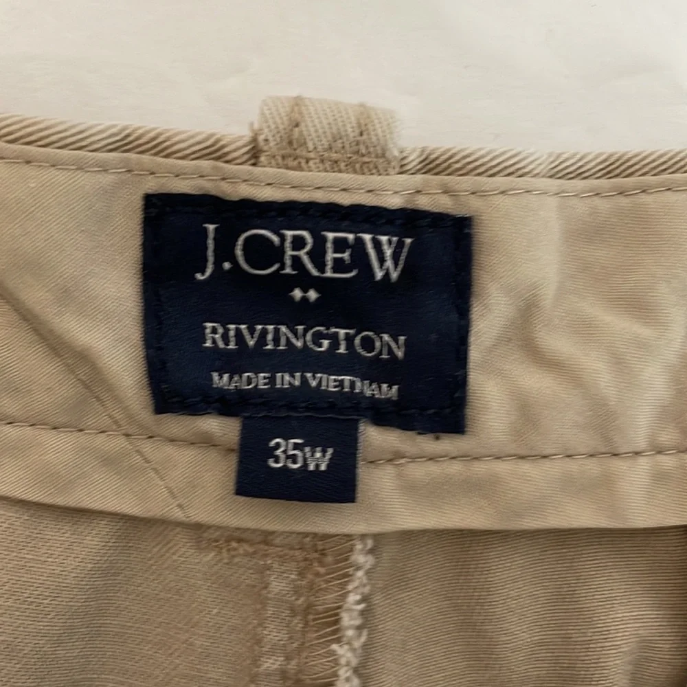 JCrew Rivington khaki shorts men’s size 35W